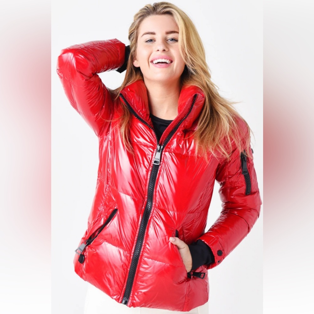 SAM. Girls Freestyle Goose Down Puffer Jacket Fuschia Size 14